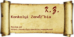 Konkolyi Zenóbia névjegykártya